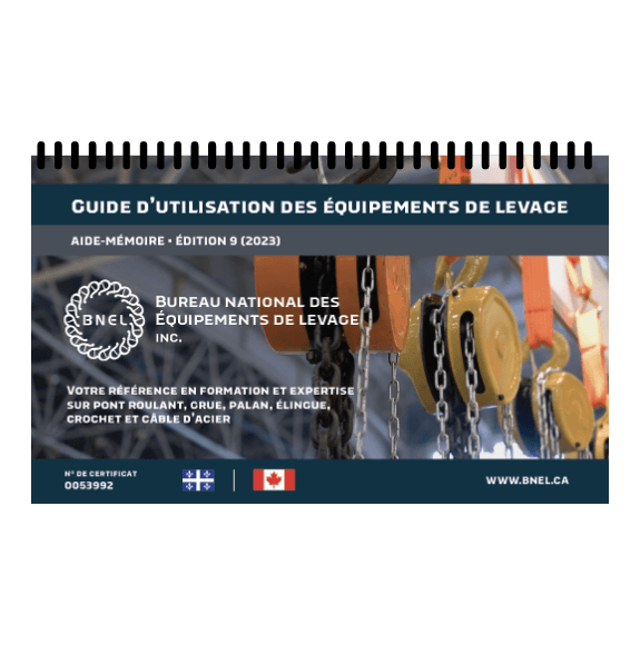 Aide-mémoire - Guide d'utilisation des équipements de levage